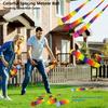 Sensory Flow Star Throw Ball Soft Fabric Long Tail Sandbag Throwing Toy Rainbow Color Tailed Catch Ball Outdoor Sports Games