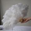35cm Ostrich Feather Fan for Qipao Fashion Shows and Stage Performances