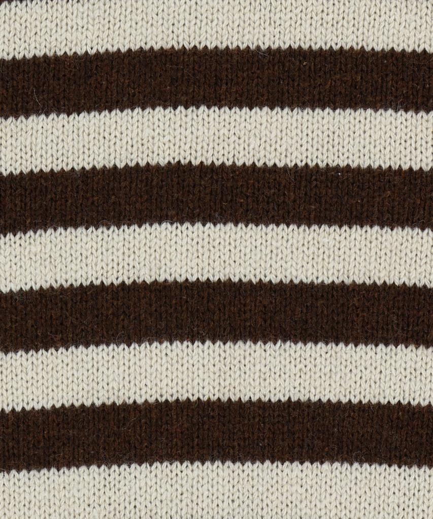 Felpa con cappuccio e zip a righe Slowacid [Marrone]