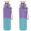 2000ml Stylish Women's Water Bottle with Straw & Scale - Portable for Outdoor & Sports