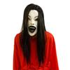Women Creepier Head Gear Prop Scary Crying Woman Headgear with Long Hair, Halloween Party Cosplays Costume Headwear Prop