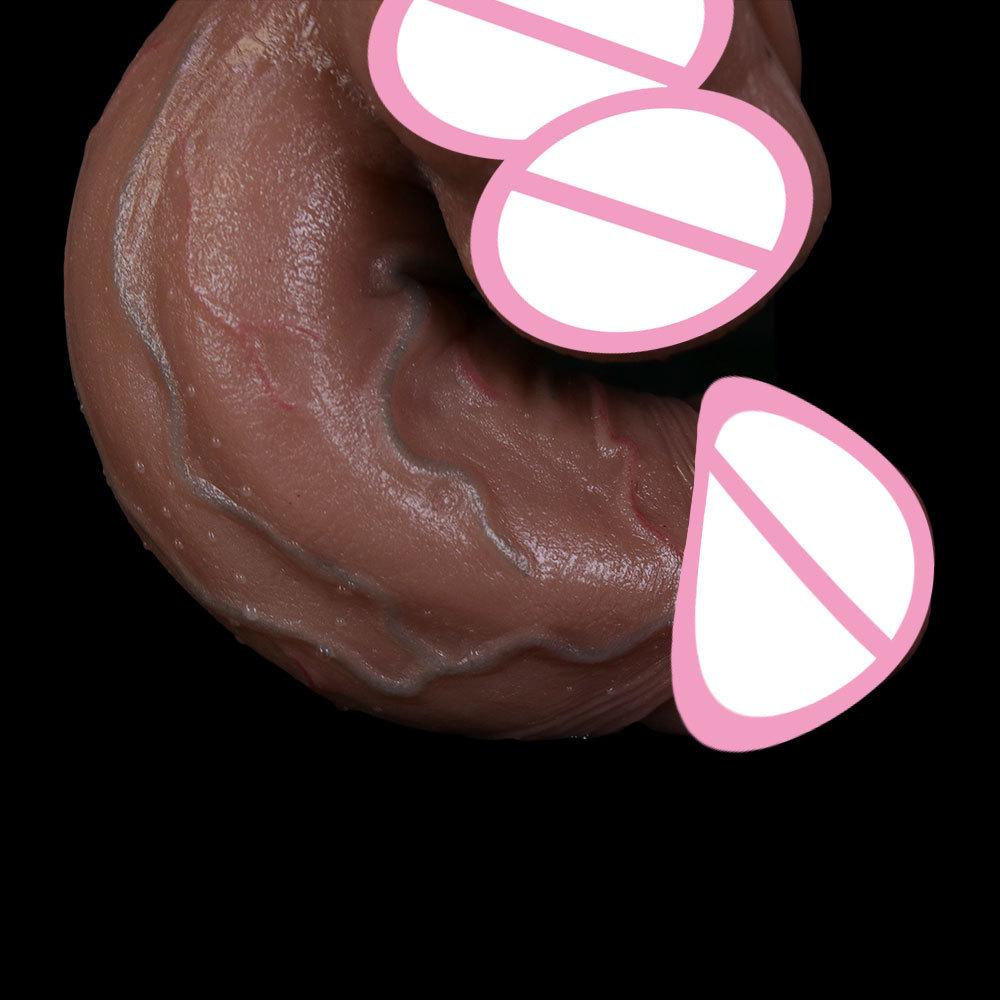 Realistischer Silikon-Dildo für Frauen - Geädert, Große Größe Erotisches Spielzeug für weibliche Lust