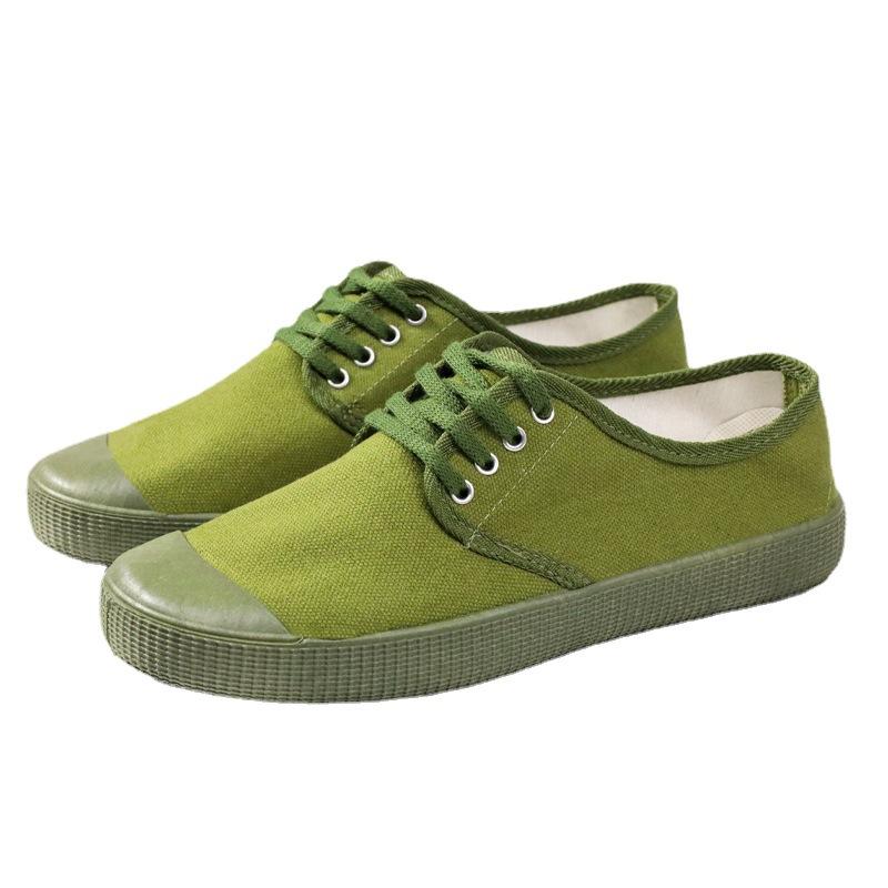 Befreiungsschuhe authentische Militärschuhe Arbeitsschutzschuhe Arbeitsschuhe Gummischuhe verschleißfestes gelbes Tuch Baustellenarbeitsschuhe