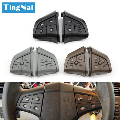 Car Multi-function Steering Wheel Buttons Kit Phone Control Keys For Mercedes Benz W164 W245 W251 ML GL300/350/400/450