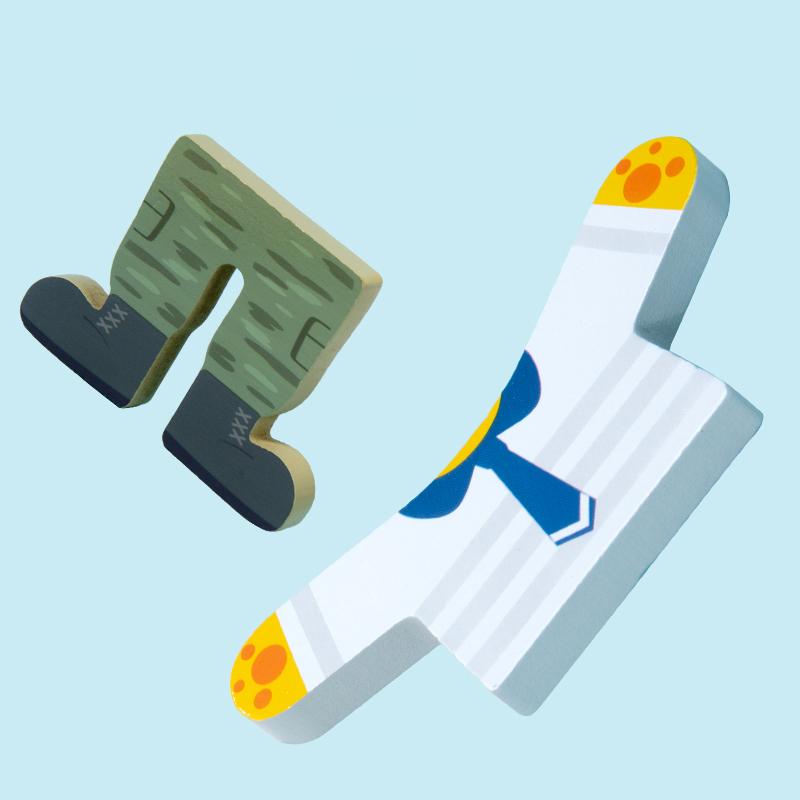 Wooden Dress Up Jigsaw Puzzles Educational Toys Change Clothes Games for Toddlers 1 2 3 Year Old Kids Girls Boys Birthday Gifts