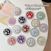 Round Solid Color Small Fresh Magnetic Attraction Suitable For Magsafe Mobile Phone Airbag Bracket Rhinestone Creative Cat Claw Telescopic