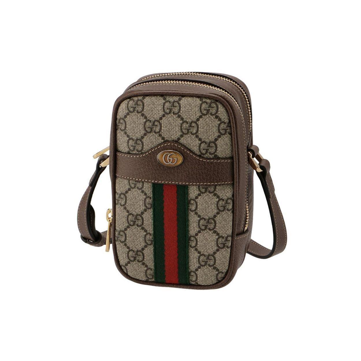 

Gucci Ophidia Logo Stripe Web Canvas And Leather Shoulder Bag Unisex Shoulder Bag Ebony Brown 546595-96IWS-8745 Basic Set (Bag+Dust Bag)