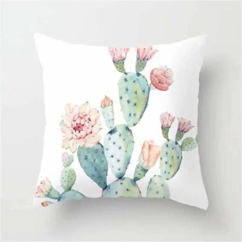 Classic Floral Unique Pillowcase Sofa Bed Home Decor Throw Cotton Car Chair Beautiful Linen Delicate