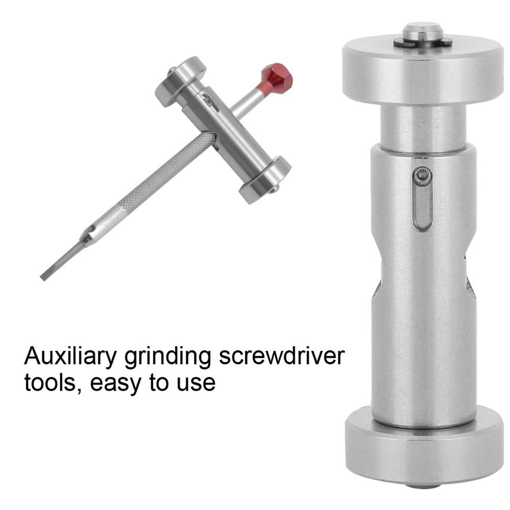 Stainless Steel Screwdriver Sharpening Tool Adjustable Size Sharpening Guide Watch Repair