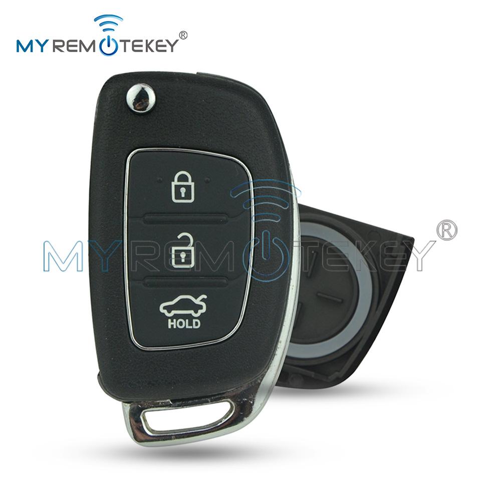 Remtekey Fcc Id Rke-4F08 Flip Remote Key Shell For Hyundai I20 I30 3 Button