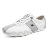 New Fashion Men Genuine Leather Casual Shoes Designer Leisure Sport Shoes Street Cool Slip-on Sneaker