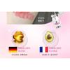 MANSLY - Bunny Keychain Lip Gloss - 4 Colors