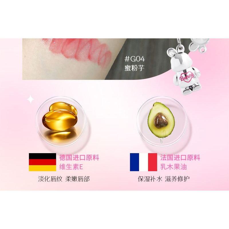 MANSLY - Bunny Keychain Lip Gloss - 4 Colors