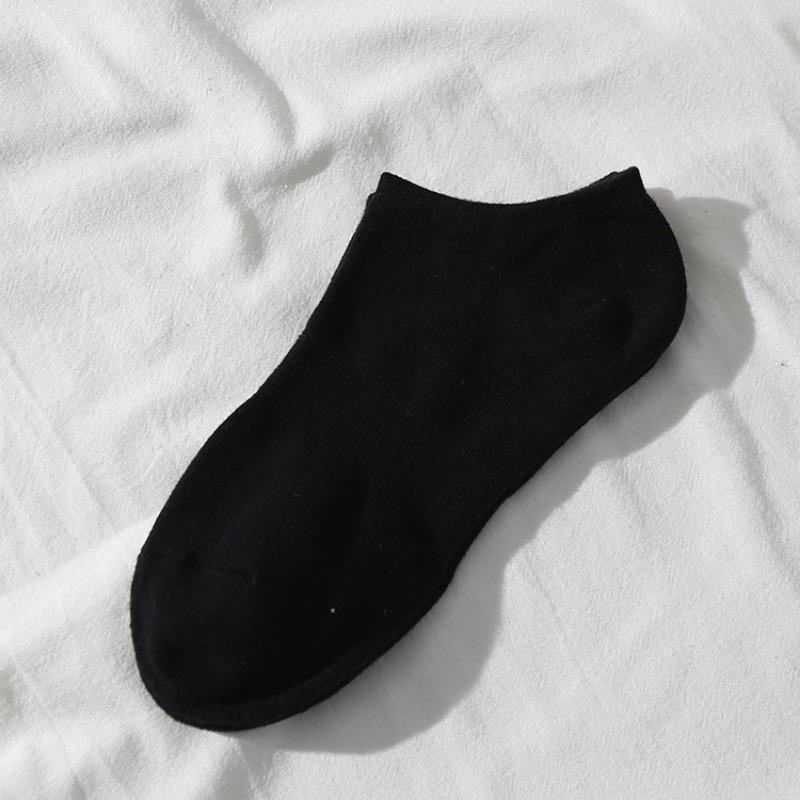 Men's Spring and Summer Pure Cotton Sports Breathable Shallow Mouth Socks