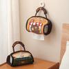 Cartoon Hanging Tissue Bag Cute Space Saving Tissue Storage Holder Creative Reusable Portable Tissue Cover Bedside