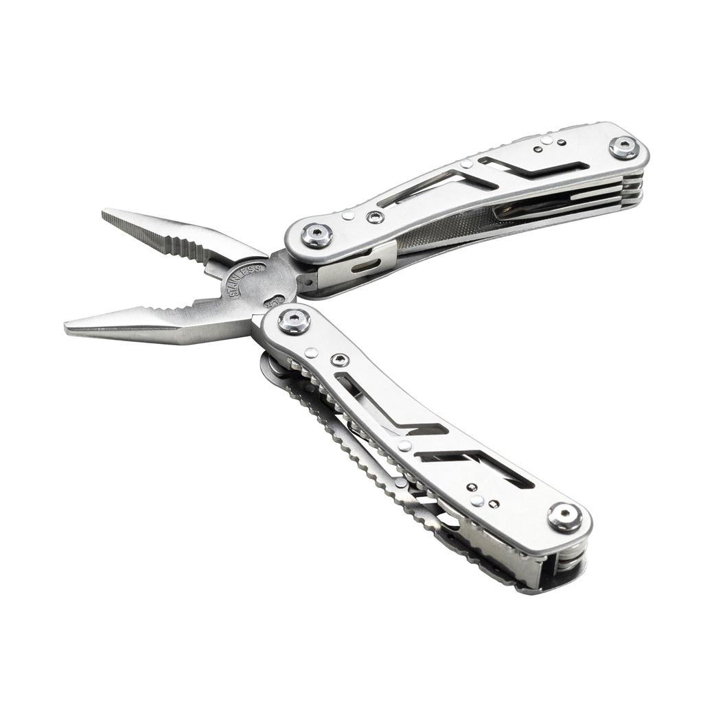 Pliers Knife Can Opener Household Folding Pliers Screwdriver 11 in 1 with 10 Bits for Emergency HFS(R) Multi-function Multi-tool
