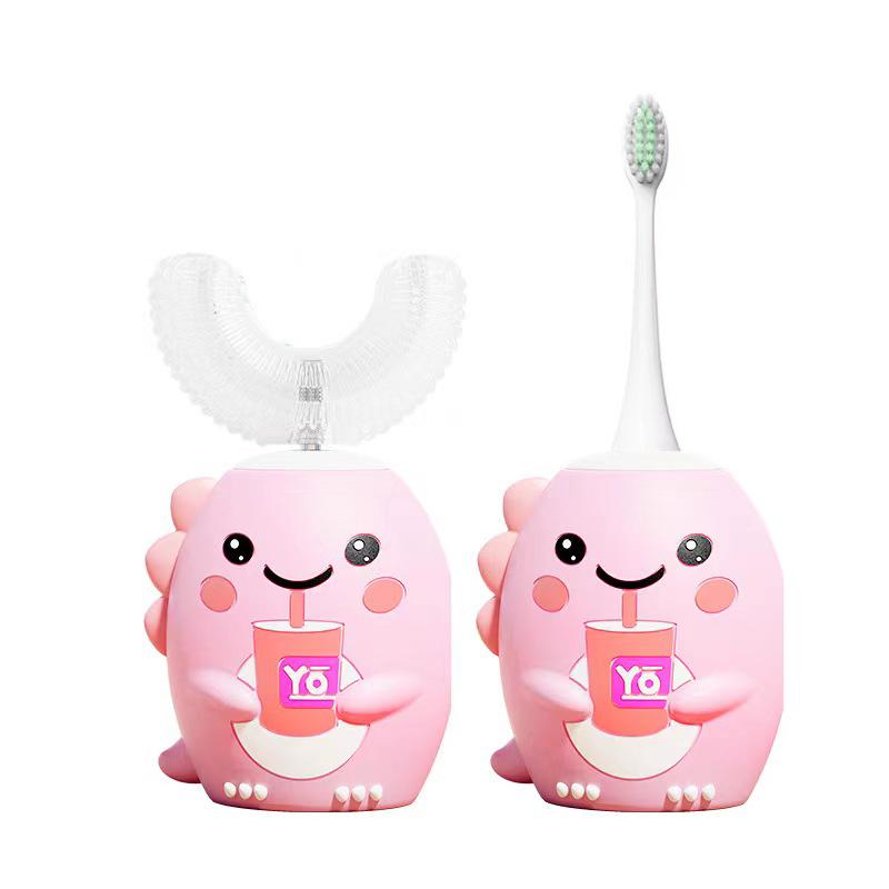 Smart Kids U-shaped Sonic Electric Toothbrush Children Silicon Toothbrush 360 Degrees Tooth Brush Teeth Whitening IPX7Waterproof