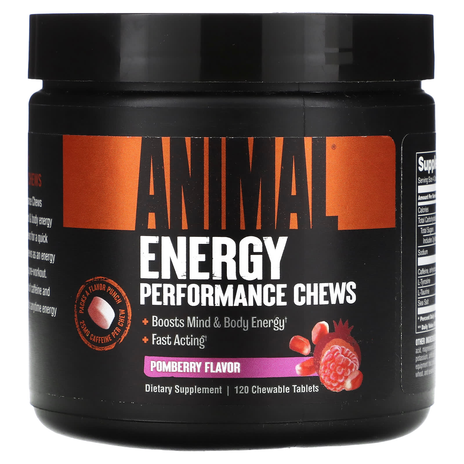 

Energy Performance Chewable, Foamberry, Chewable Tablets 120 Tablets