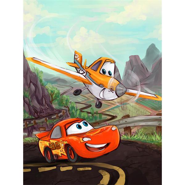 DIY Diamond Painting Cars Full Square Round Drill Lightning Mcqueen Cross Stitch Embroidery Cartoon Mosaic Wall Ar