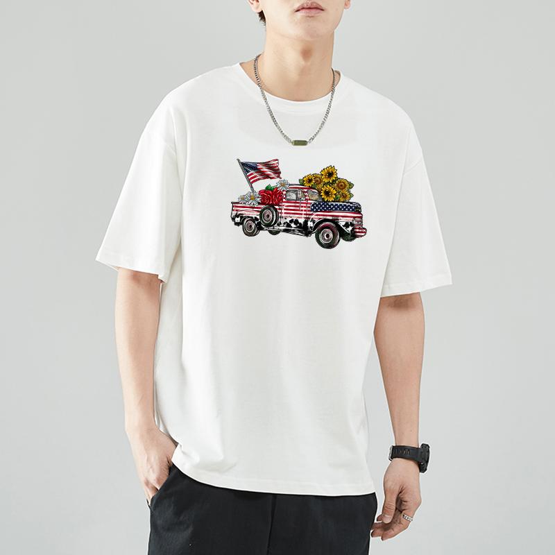 Toppe Bandiera USA Per Vestiti Girasole Termoadesive Applicate Fai Da Te Parches Ropa Felpe T-Shirt Adesivi Vestiti Parches