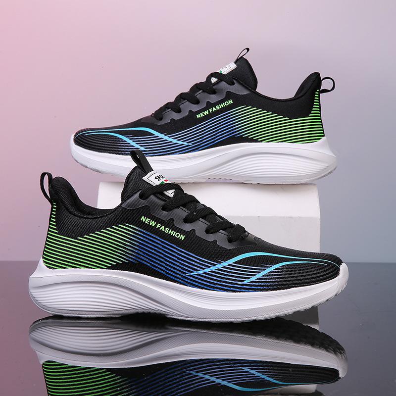 Running Shoes Autumn New Low-top Sports Shoes Mesh Fly-woven Travel Men's Shoes Trendy Casual Shoes Men