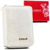 Carteira feminina de couro 5157-BRS-4744 Prata