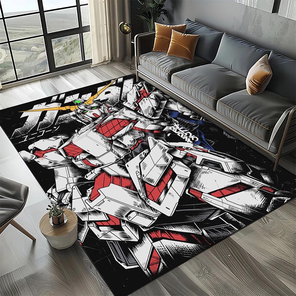27 Style New Gundam Cartoon Robot Gift 3D Carpet Rug for Bedroom Living Room Home Sofa Decoration,kid Decor Floor Mat