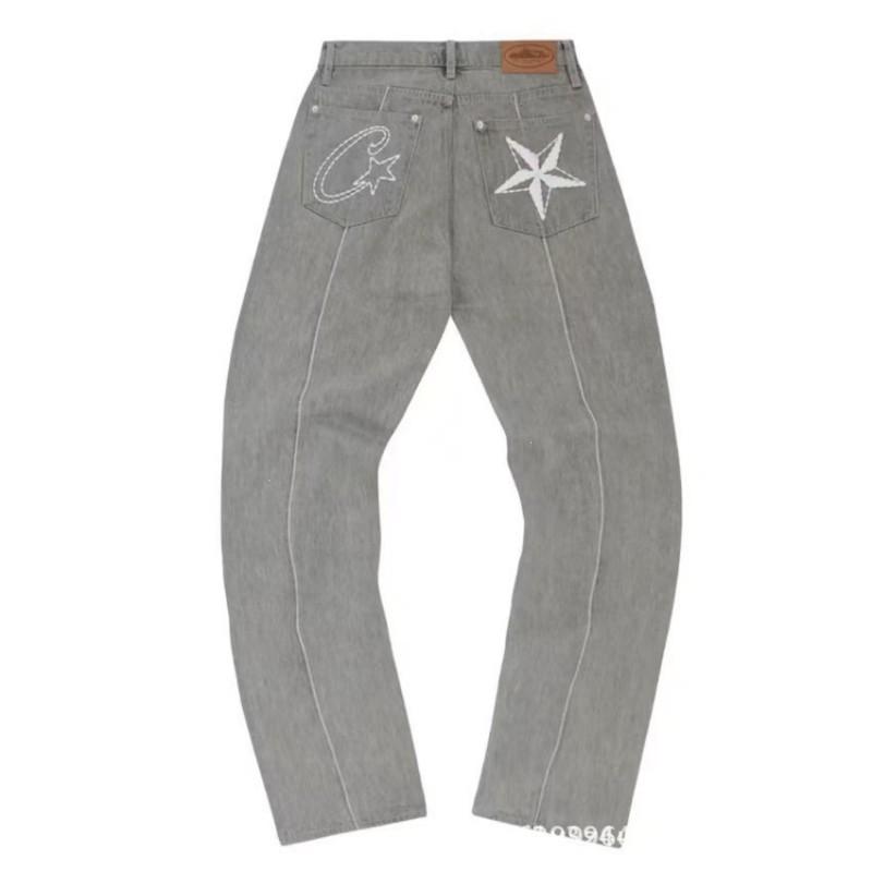 Corteiz Streetwear Džinsa Jaka Ar Zvaigžņu