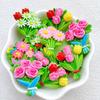 10pcs 3D Colorful Flat Back Stones Flat Back Scrapbook Figurines Craft Charms  Hair Accessory Making
