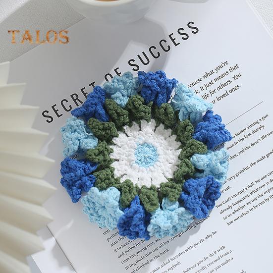 Blomväv Underlägg Halkskydd Mugghållare Bordstabletter Dekorativ Virkad Liljekonvalj Dryckesunderlägg Återanvändbar Bordsmatta Kökstillbehör