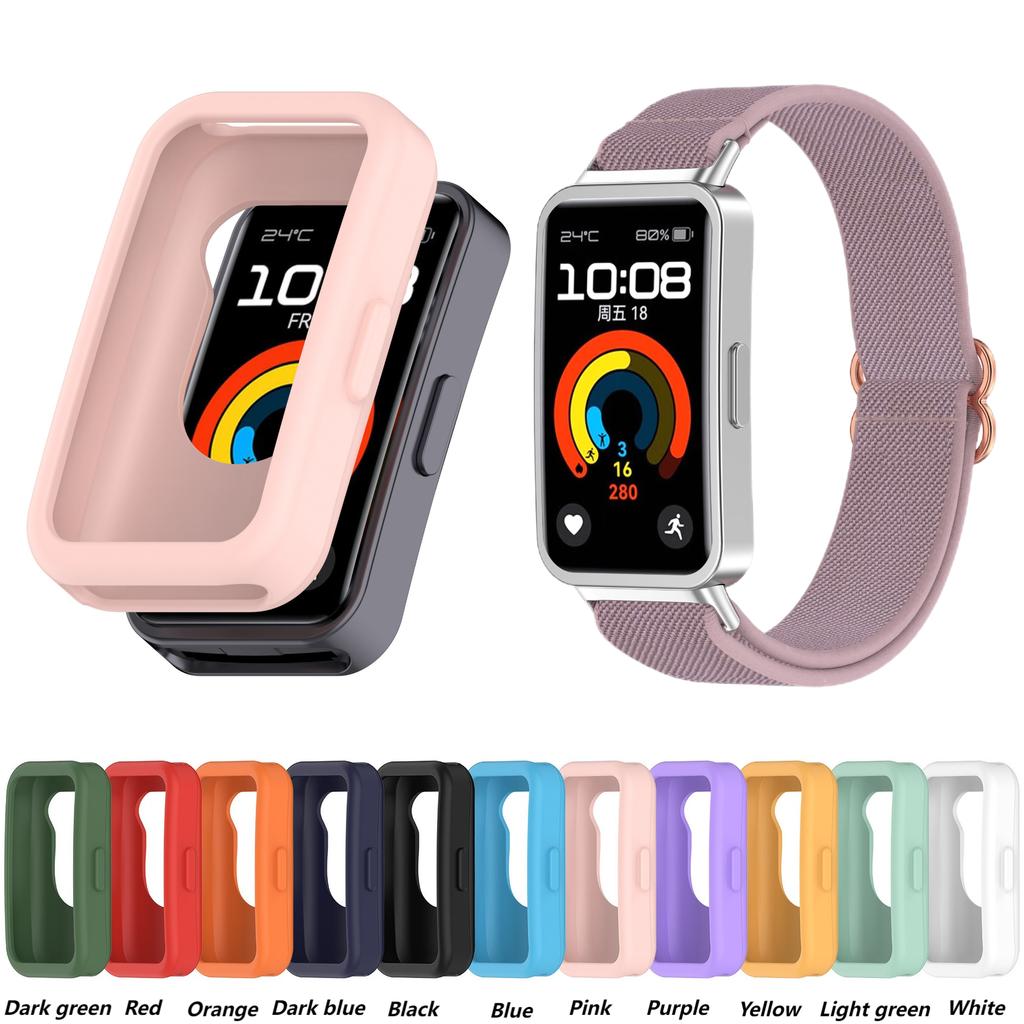 Silicone Case For Huawei Band 10 9 8 NFC Smart Watch Strap Soft Screen Protector For Huawei Band10 Case Cover Accessories