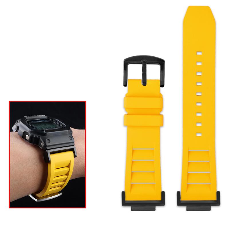 Classic Modified High Quality Fluororubber Watchband For Casio DW5600 DW-5600 GW-B5600 GW-M5610 GA 110 100 120 GA2100 Series Waterproof