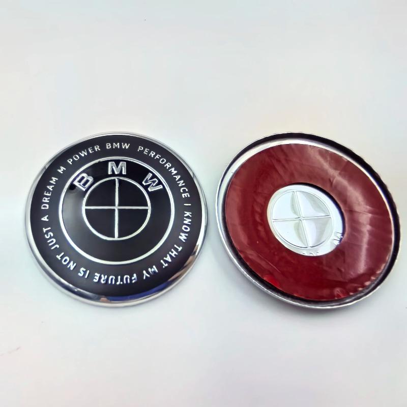1pcs Car Steering Wheel Badge Emblem Sticker 45/47mm Universal Fit For BMW E36 E39 E87 E60 E46 E53 E90 F10 F20 F25 F30 X3 X5