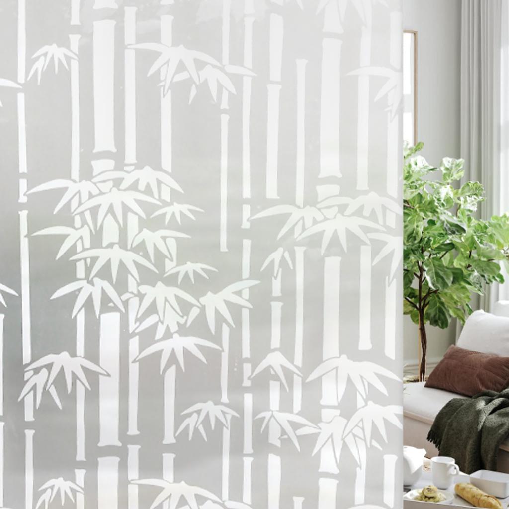 Folie mată de confidențialitate pentru ferestre, controlul căldurii, blocare UV, aderență statică, neadezive, reutilizabile, acoperitoare pentru uși pentru baie acasă