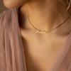 Custom Necklace For Women Any Font with Box Chain Gold Nameplate Necklace Best Friend Perfect Birthday Gift Choker