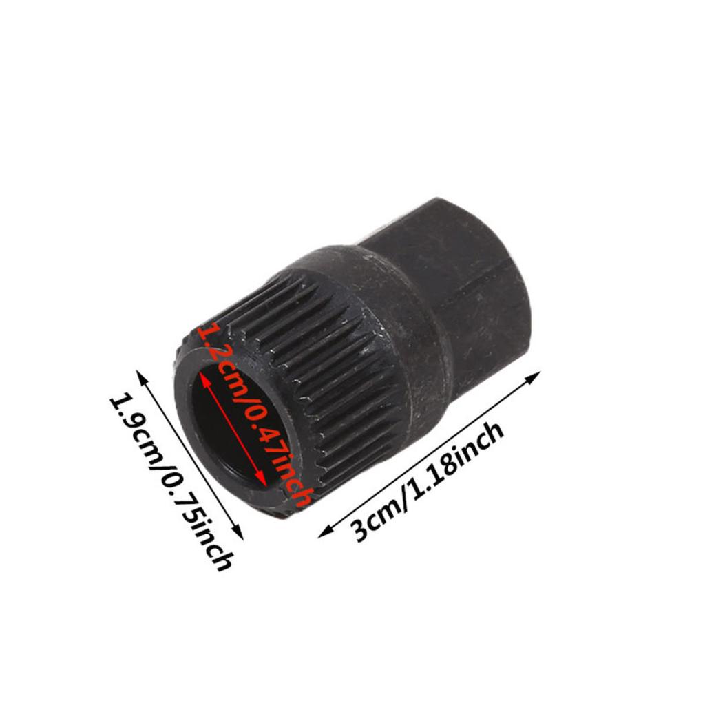 33 Teeth Hexagon Generator Pulley Removal Tool Alternator Clutch Free Wheel Pulley Disassembly Tool Accessories