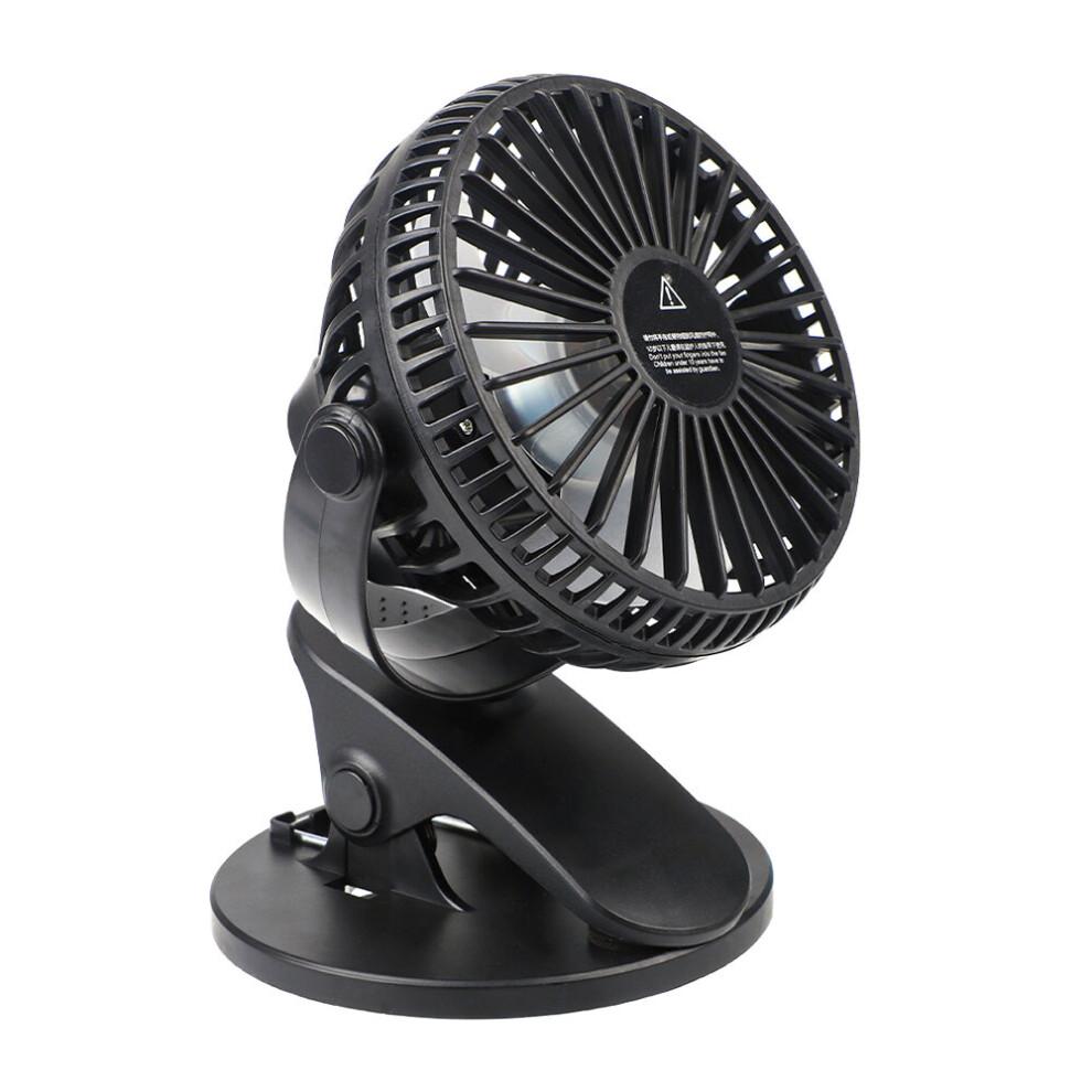 Clip On Stroller Fan USB Mini Personal Desk Fan Rotation Cooling Fan