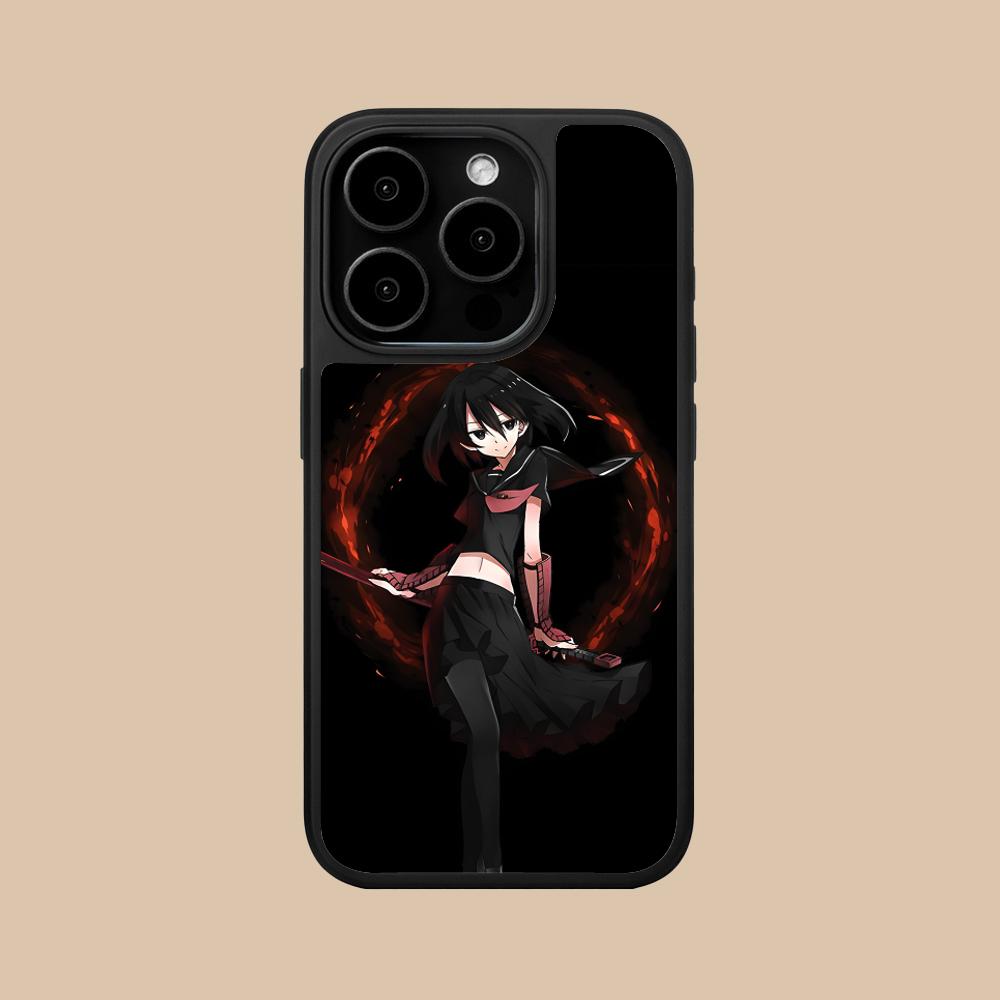 Akame Kurome Matte Surface Mobile Phone Case for iPhone 17 16 15 14 13 12 11 Air Pro Max Plus Colorful Cover