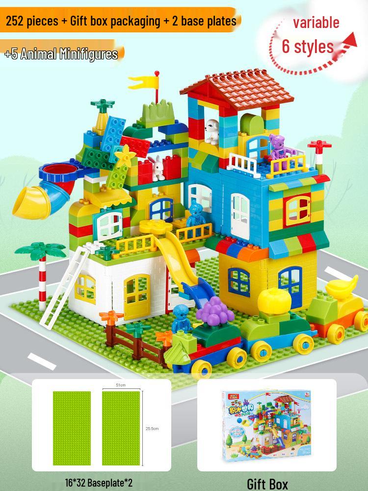 Large Particle Educational Building Blocks Toy - Castle Series 2025 for Boys & Girls, New Children's Gift