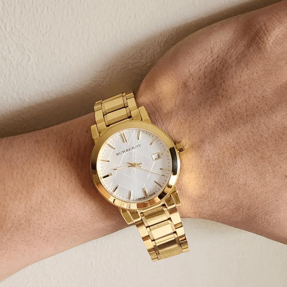 Burberry BU9003 White Dial Stainless Steel Unisex Watch