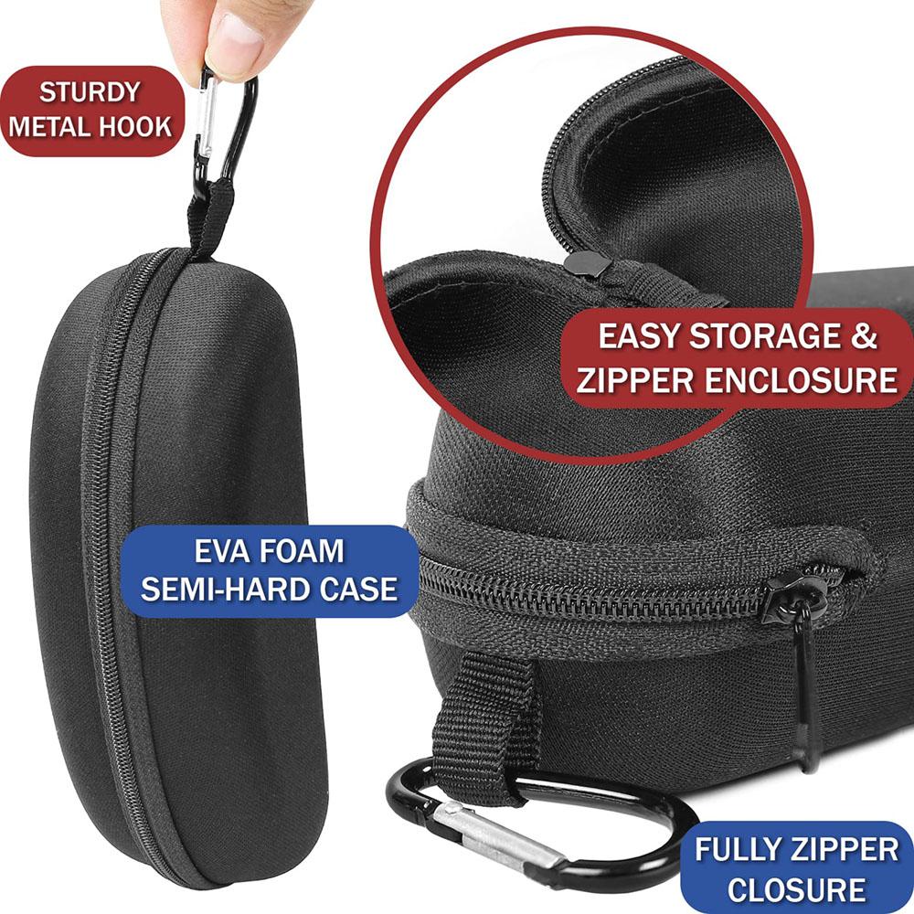 1Pc Sunglasses Sunglasses Men's Women's Storage Box Portable Anti-Stress Travel Zipper Eyeglasses Frame Glasses Case