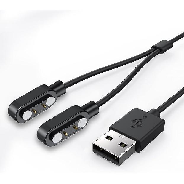 Совместимо с зарядным устройством для умных очков Blackview, Магнитное сменное зарядное устройство, совместимое с умными очками Blackview E13 (черный)