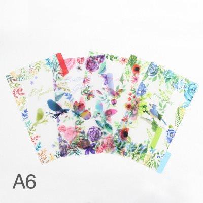

5 sheets/set Transparent color index page, manual ledger classification page, loose leaf partition
