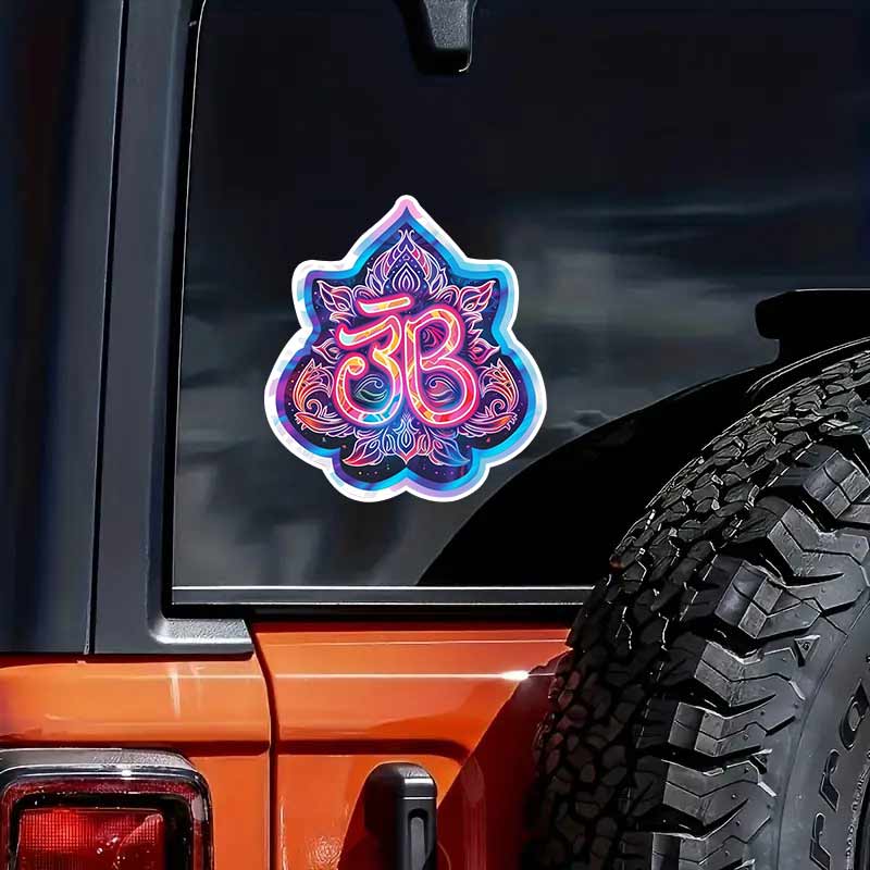 Autoaufkleber Om Hindu Symbol Aufkleber Wasserdicht Vinyl-Aufkleber auf Stoßstange Heckscheibe Laptop Selbstklebender Aufkleber Für Autozubehör TM262