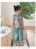 Girls' 2026 Summer Floral Tank Top Wide Leg Pants Set New Fashionable and Stylish Thin Two Piece Set Casual Fashion Trend
