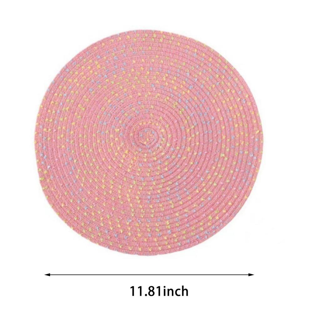11/18/30cm Decorative Handmade Cup Mat Insulated Coasters Placemat Bowl Pad Non-Slip Round Tea Coffee Cup Coaster Table Pads