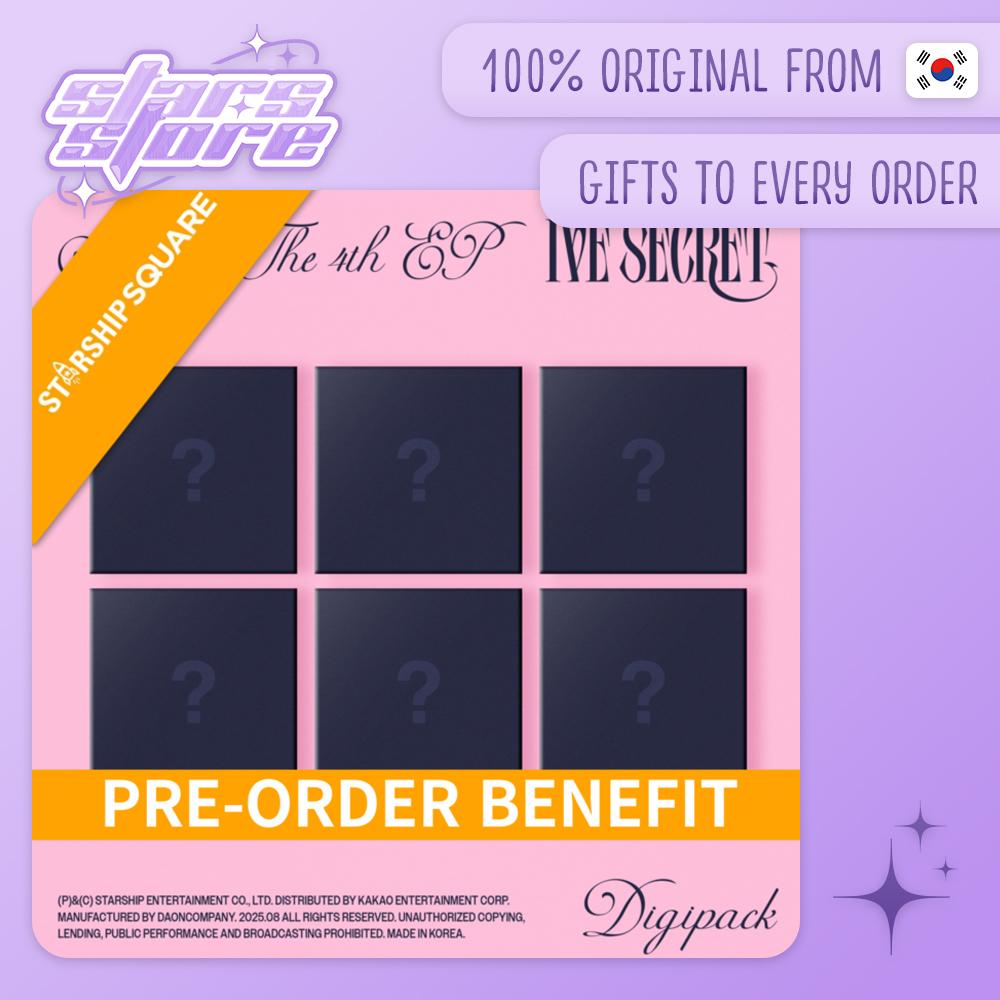 

(ПРЕДЗАКАЗ POB) IVE - 4-й мини-альбом IVE SECRET (Digipack Ver.) (Ограниченный выпуск) (случайный) STARSHIP SQUARE POB SET 6