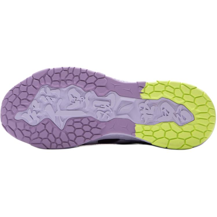 Li Ning Kids Comfortable Versatile Running Shoes Kids Sneakers Night-Purple Sea-Salt-Purple Misty-Gray-Purple YKFV152-2