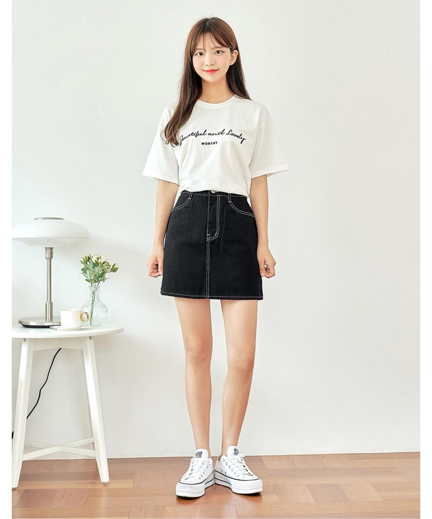 VANAKE Nodi Stitch Skirt_Ob16Skme04Z