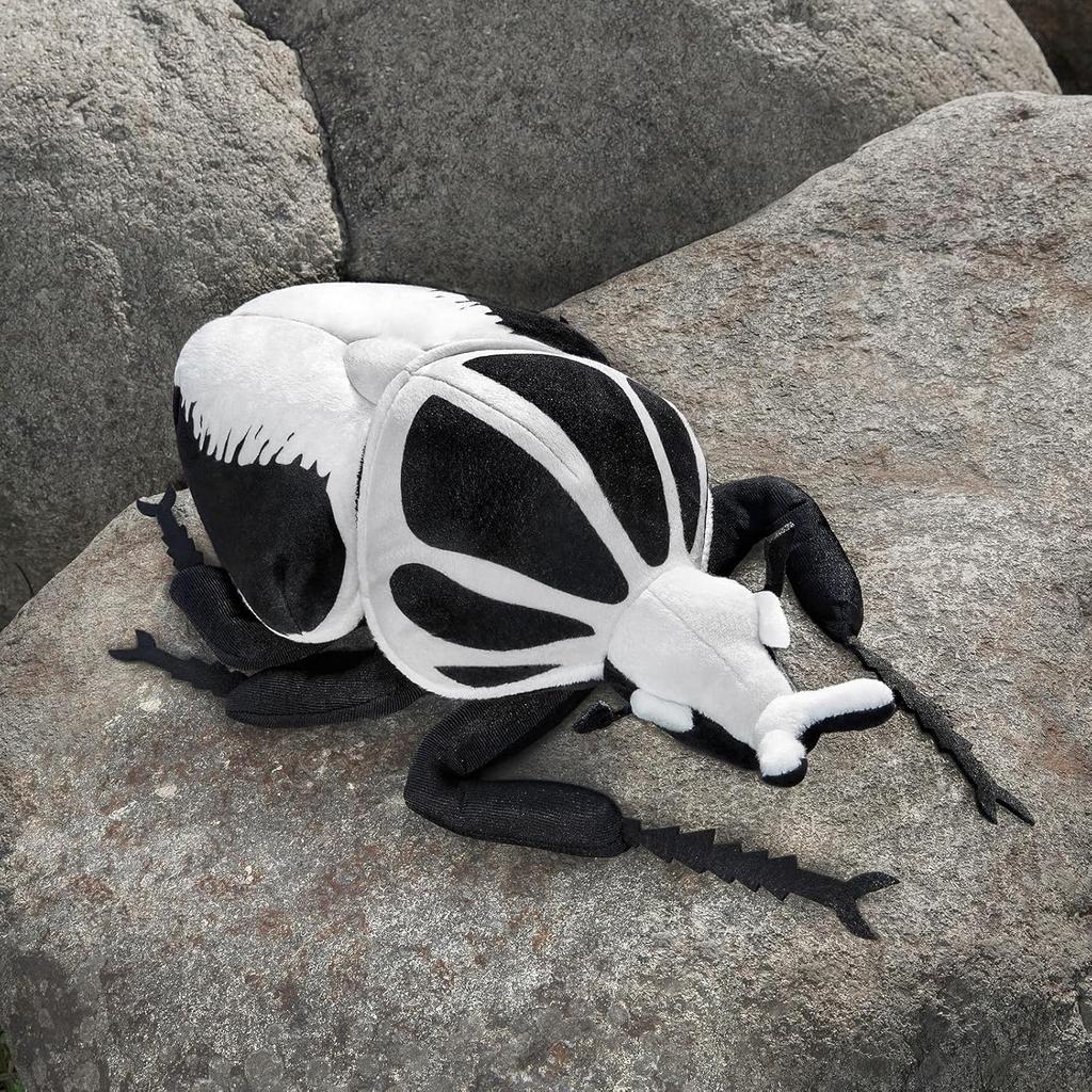 ZHONGXIN MADE Lifelike Goliathus Regius Plush Toy Goliathus Regius Beetle Stuffed Soft Crustacean Unique Beetle Toy Model Great Gift for Kids - 10"